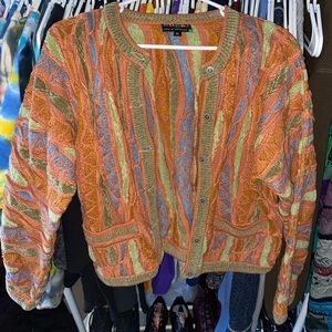Rare pattern Coogi cardigan sweater